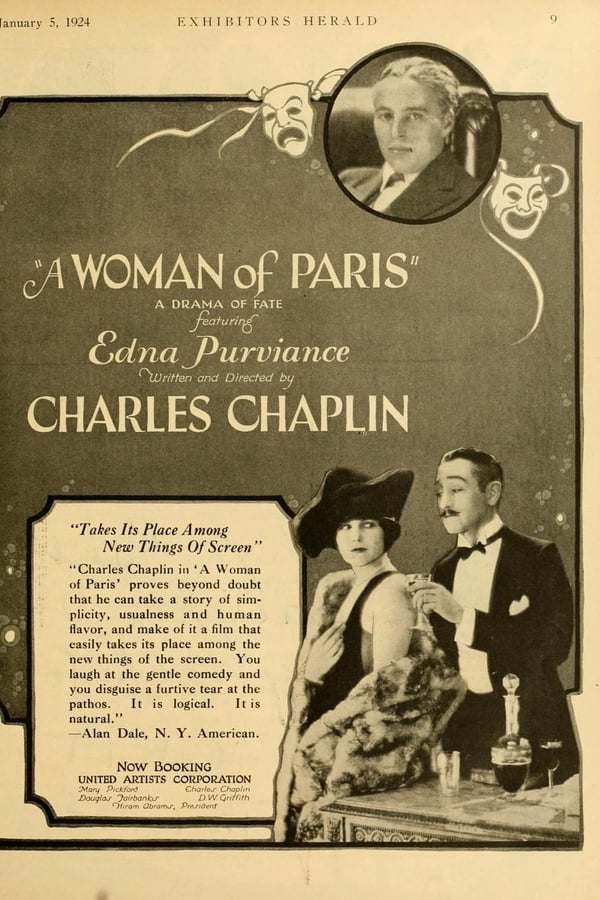 Cover of the movie A Woman of Paris: A Drama of Fate