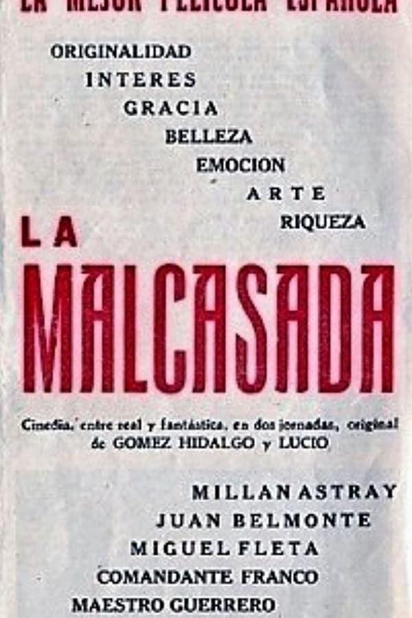 Cover of the movie La malcasada