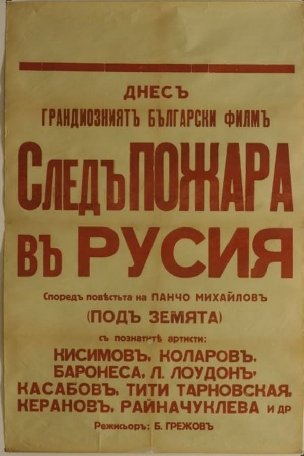 Cover of the movie After the Fire in Russia