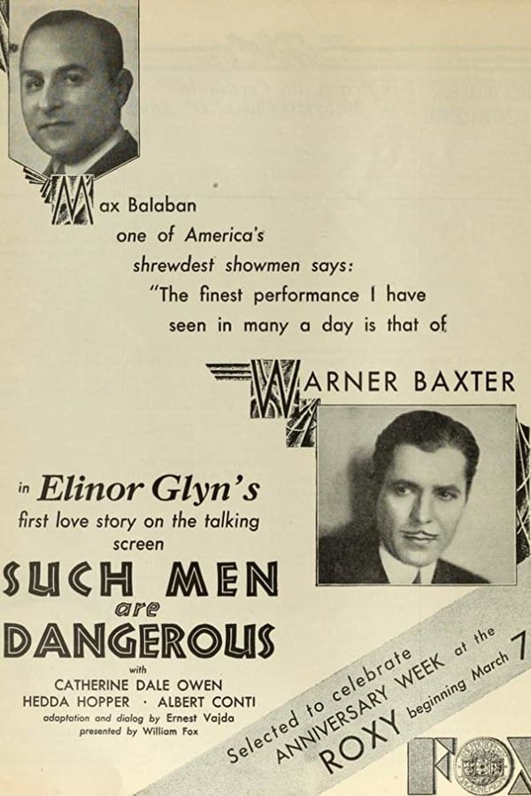 Cover of the movie Such Men Are Dangerous