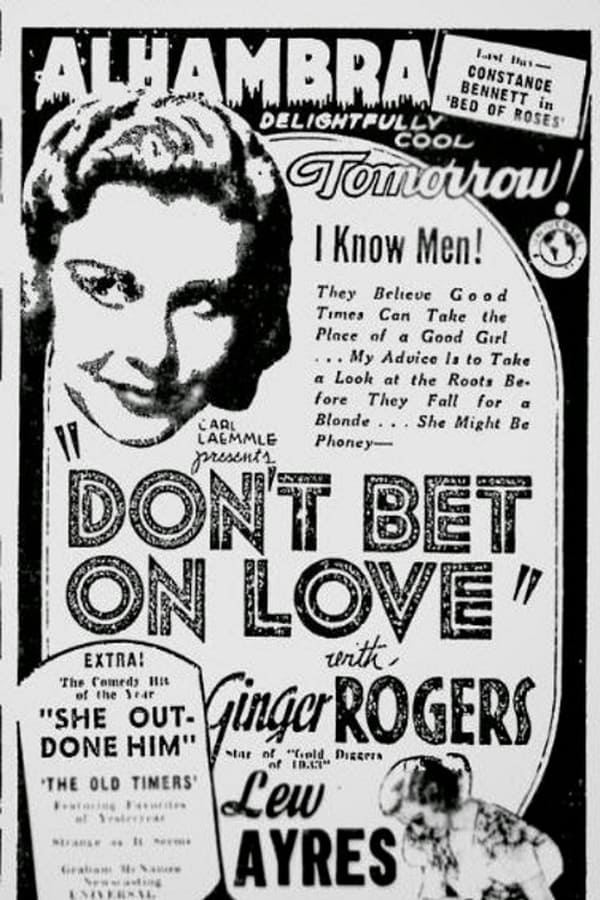 Cover of the movie Don't Bet on Love