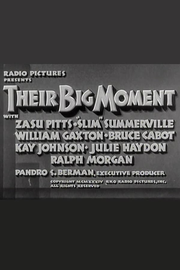 Cover of the movie Their Big Moment