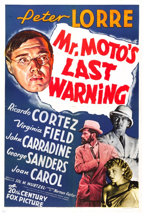 Cover of the movie Mr. Moto's Last Warning