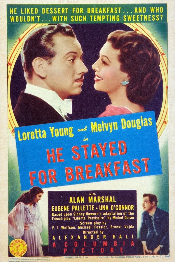 Cover of the movie He Stayed for Breakfast