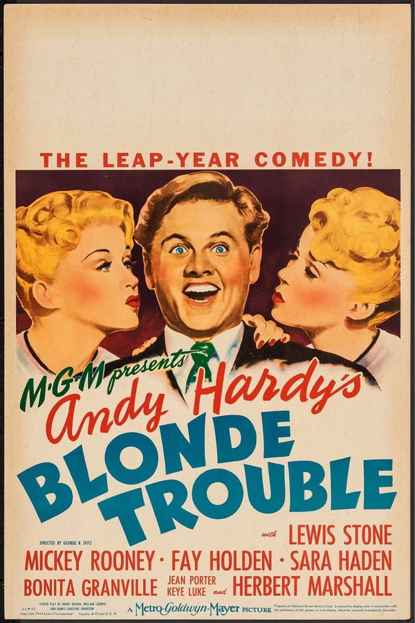 Cover of the movie Andy Hardy's Blonde Trouble