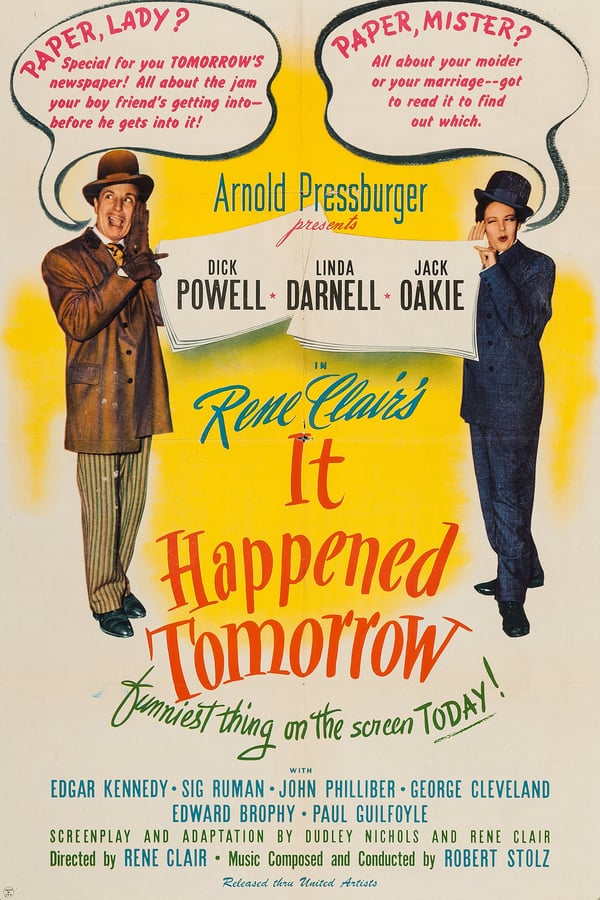 Cover of the movie It Happened Tomorrow
