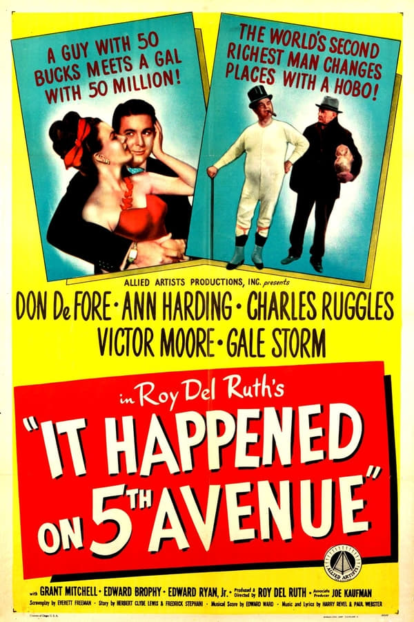 Cover of the movie It Happened on Fifth Avenue