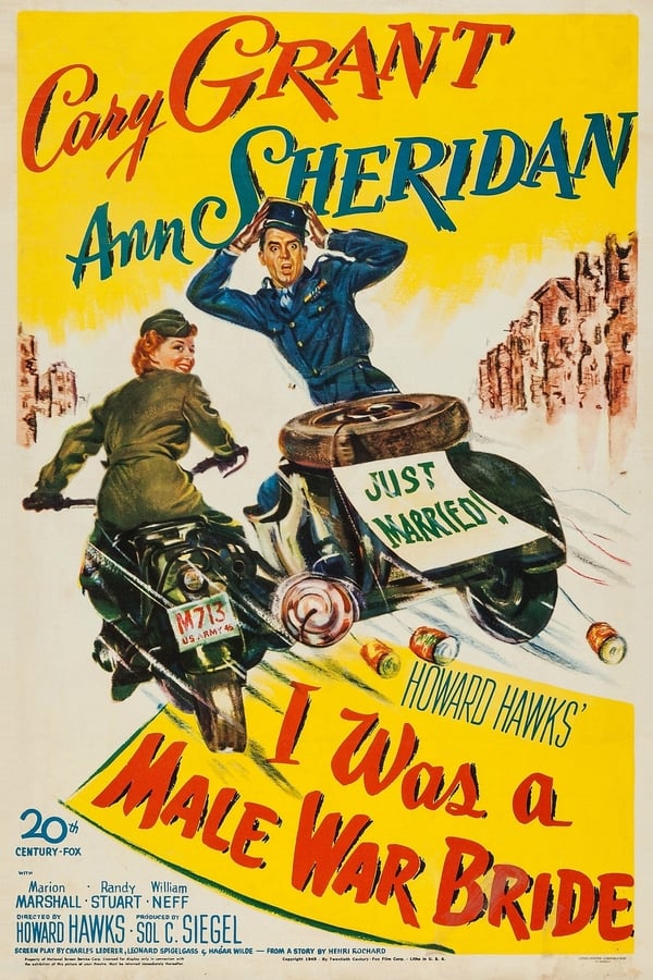 Cover of the movie I Was a Male War Bride