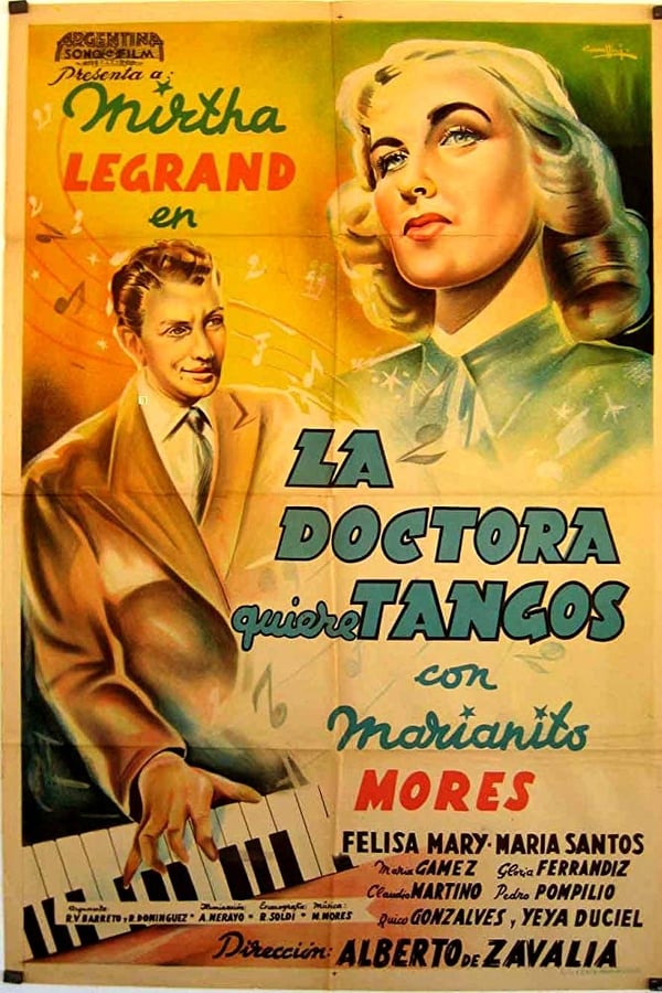 Cover of the movie La doctora quiere tangos