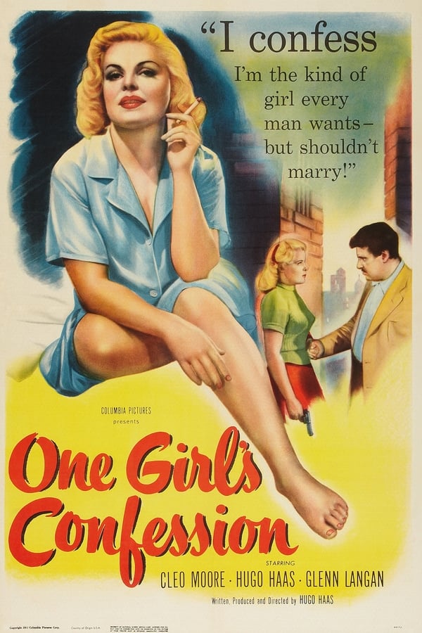 Cover of the movie One Girl's Confession