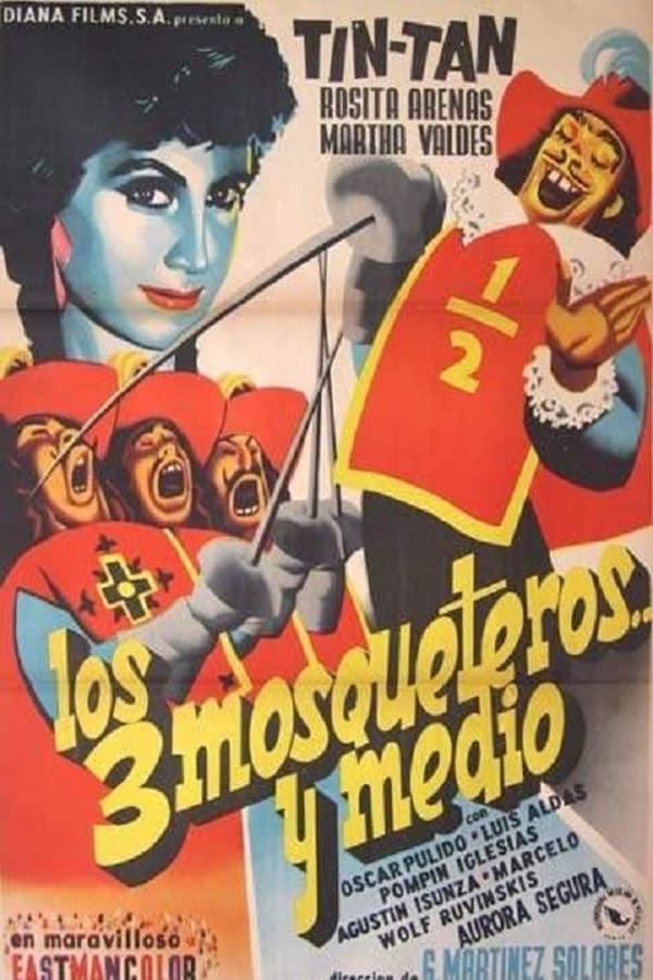 Cover of the movie Los tres mosqueteros y medio
