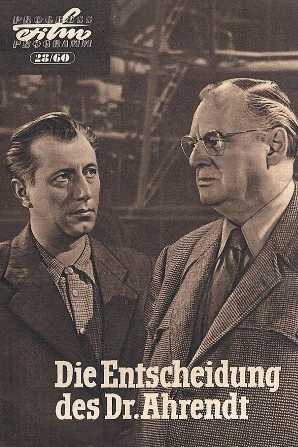 Cover of the movie Die Entscheidung des Dr. Ahrendt