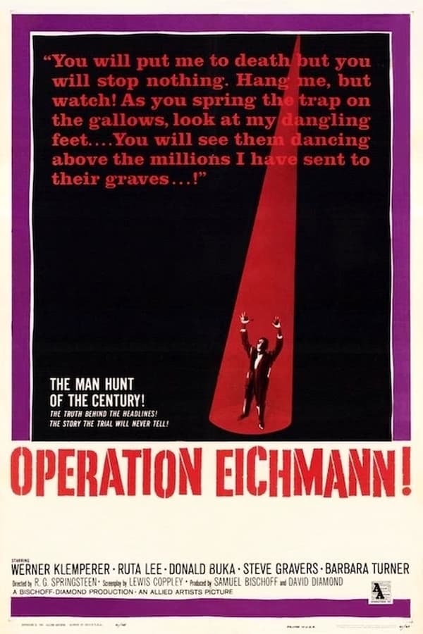 Cover of the movie Operation Eichmann