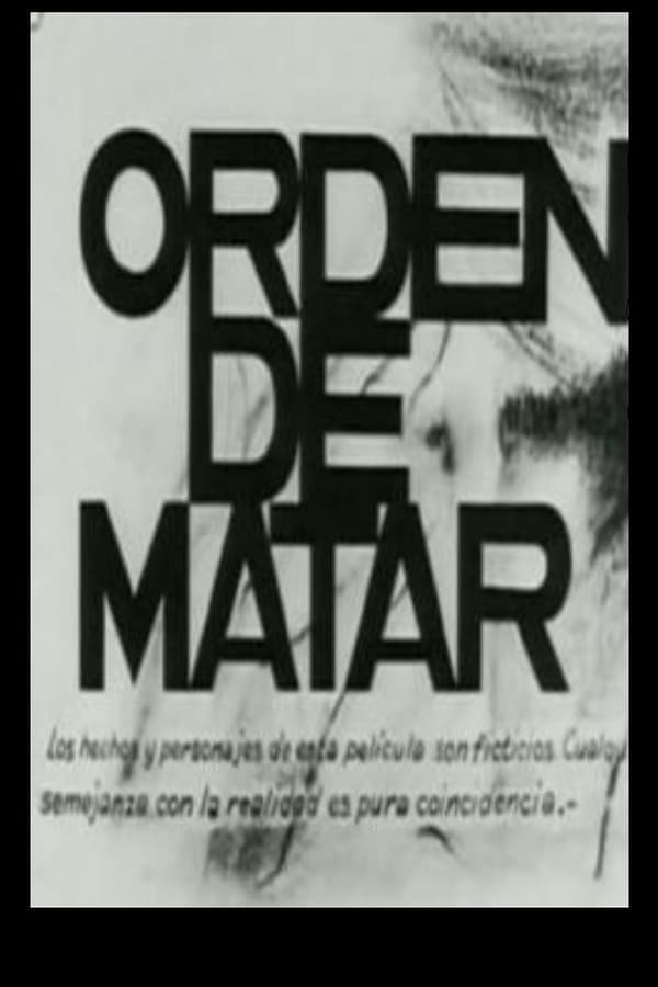 Cover of the movie Orden de matar
