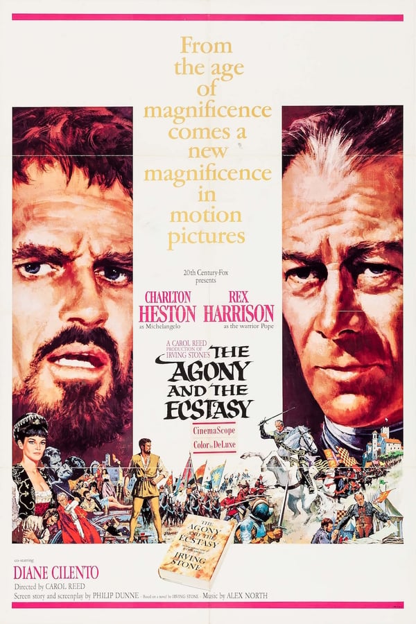 Cover of the movie The Agony and the Ecstasy
