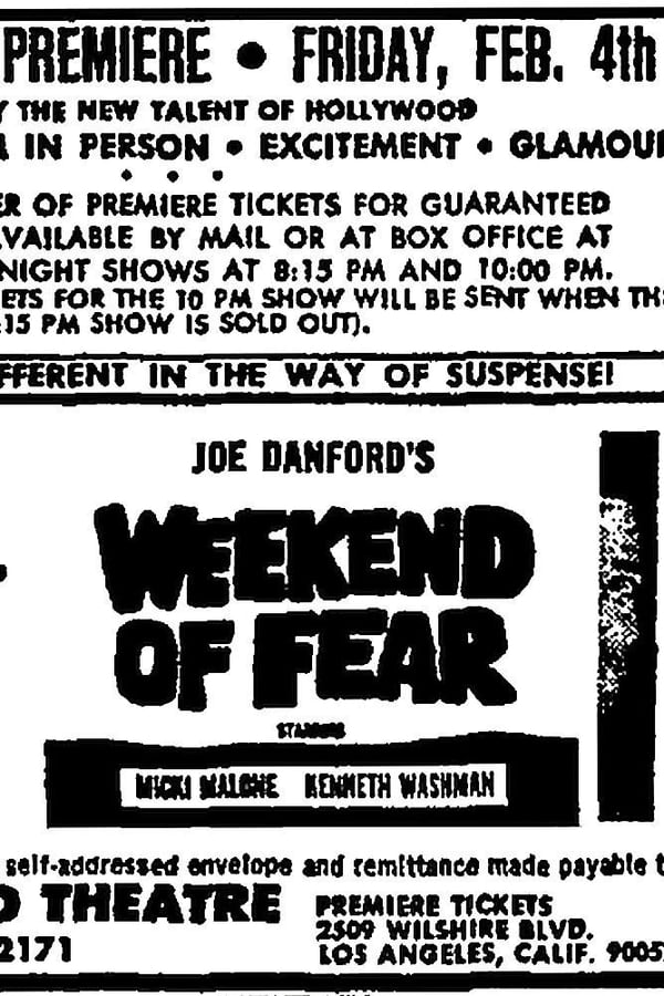 Cover of the movie Weekend of Fear