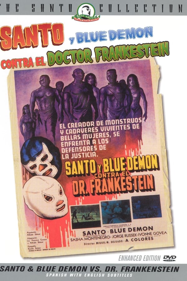 Cover of the movie Santo and Blue Demon vs. Dr. Frankenstein