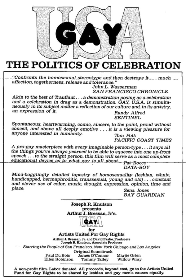 Cover of the movie Gay USA