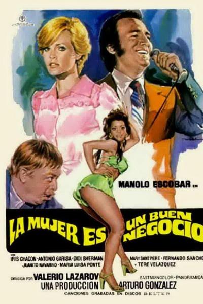 Cover of the movie La mujer es un buen negocio