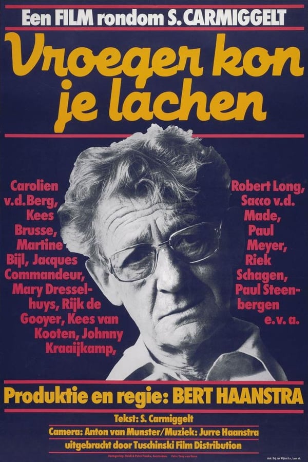 Cover of the movie One Could Laugh in Former Days