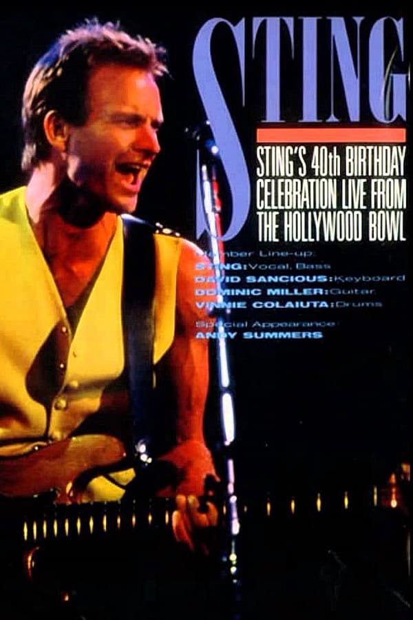 Cover of the movie Sting's 40th Birthday Celebration: Live from the Hollywood Bowl