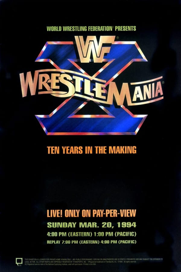 Cover of the movie WWE WrestleMania X