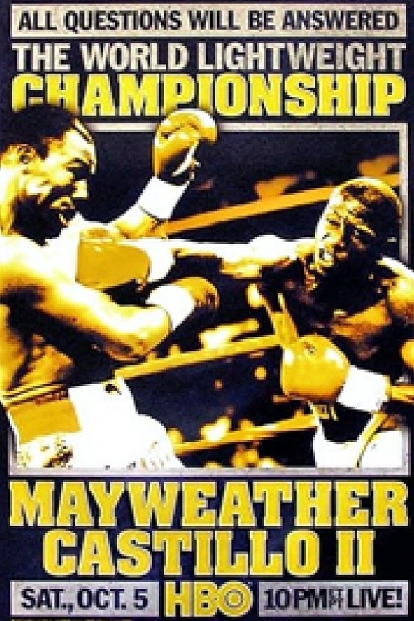 Cover of the movie Floyd Mayweather Jr. vs. Jose Luis Castillo II