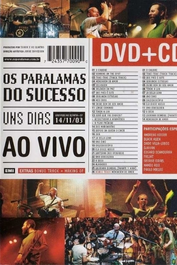 Cover of the movie Os Paralamas do Sucesso - Uns Dias Ao Vivo