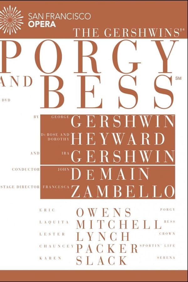 Cover of the movie The Gershwins' Porgy and Bess