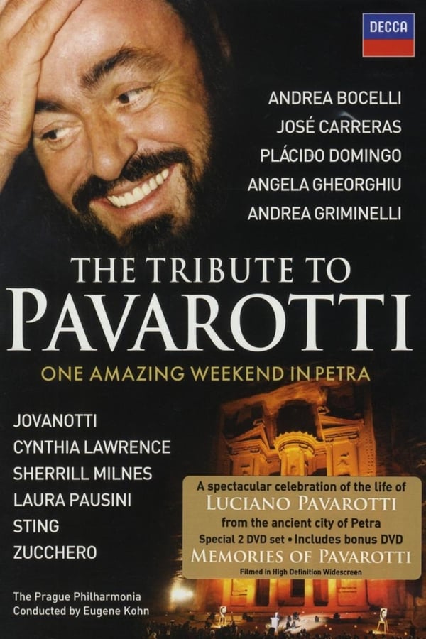 Cover of the movie The Tribute to Pavarotti One Amazing Weekend in Petra