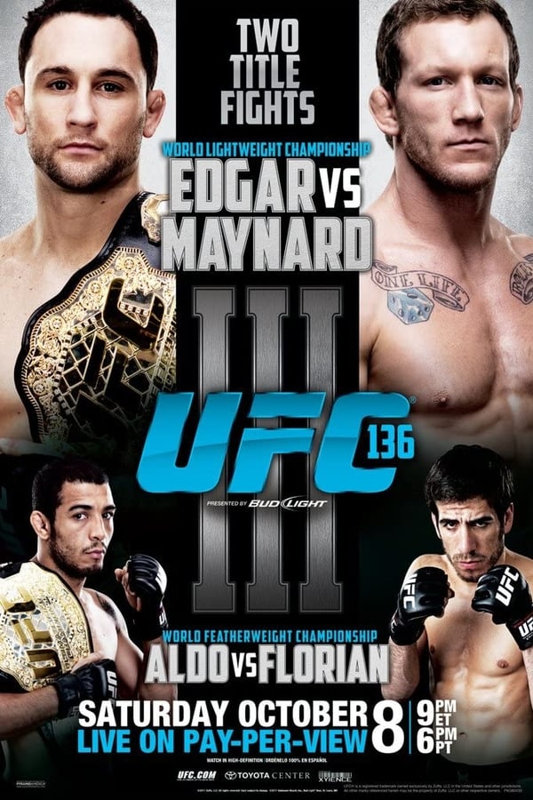 Cover of the movie UFC 136: Edgar vs. Maynard III
