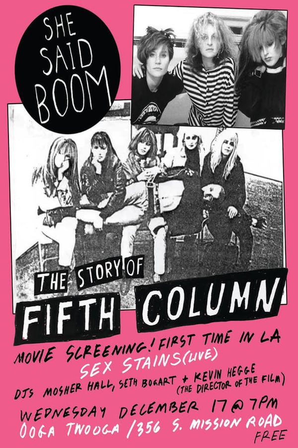 Cover of the movie She Said Boom: The Story of Fifth Column