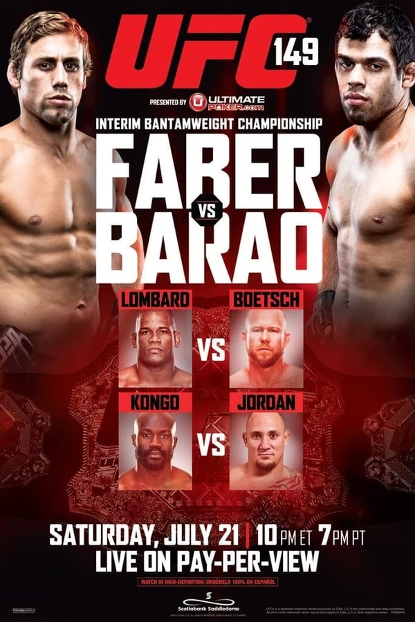 Cover of the movie UFC 149: Faber vs. Barao