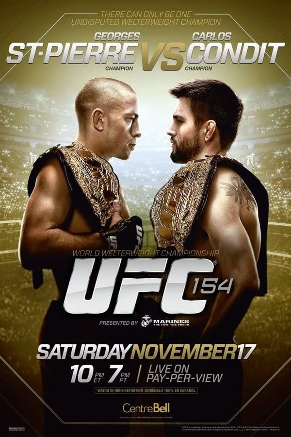 Cover of the movie UFC 154: St-Pierre vs. Condit