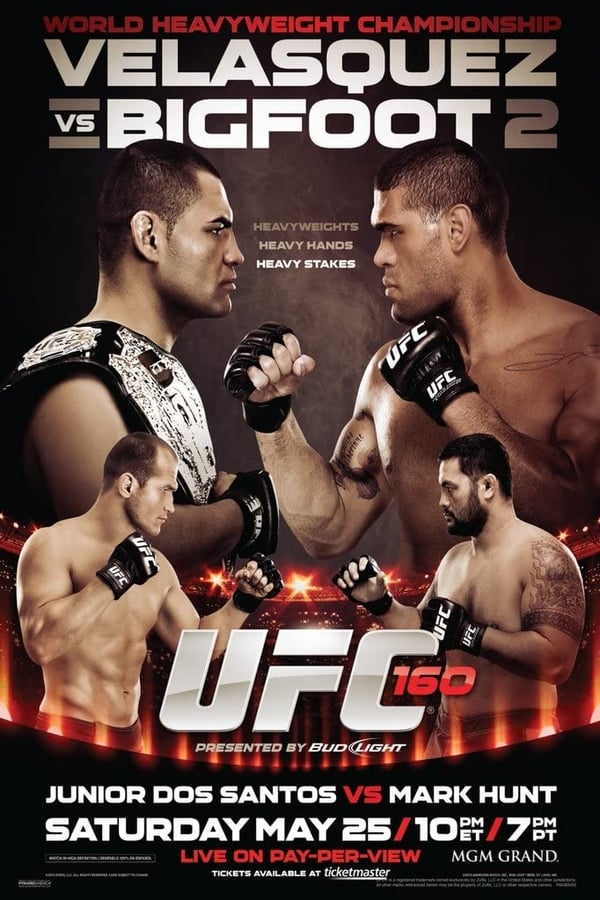 Cover of the movie UFC 160: Velasquez vs Bigfoot 2