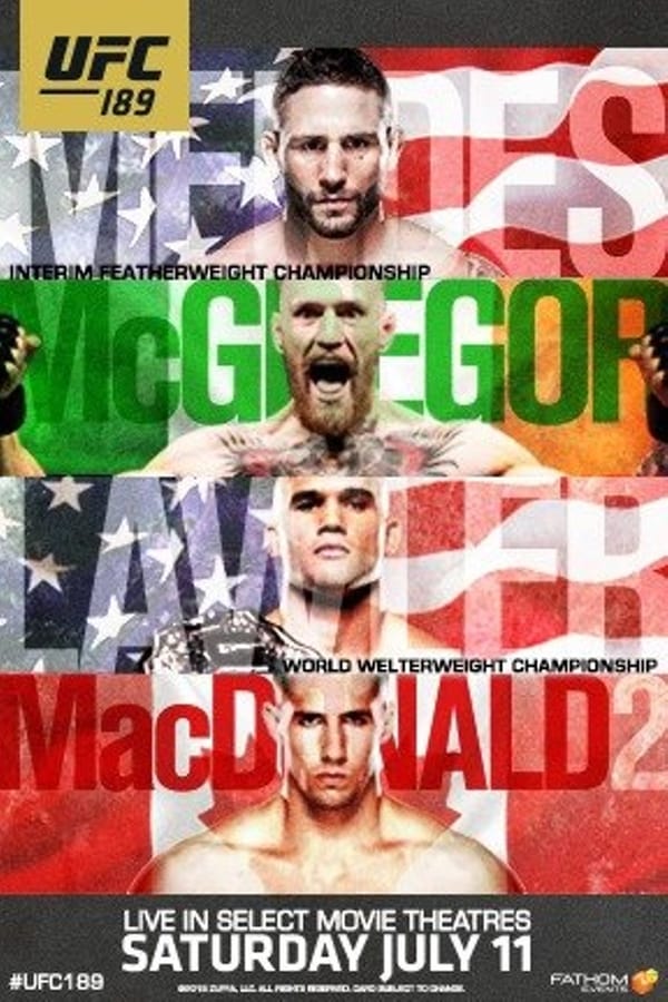 Cover of the movie UFC 189: Mendes vs. McGregor