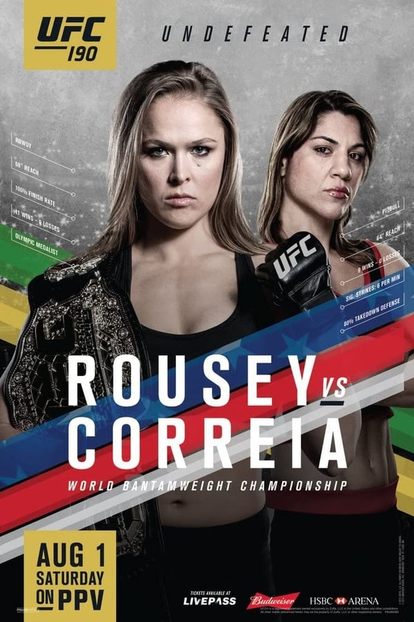 Cover of the movie UFC 190: Rousey vs. Correia