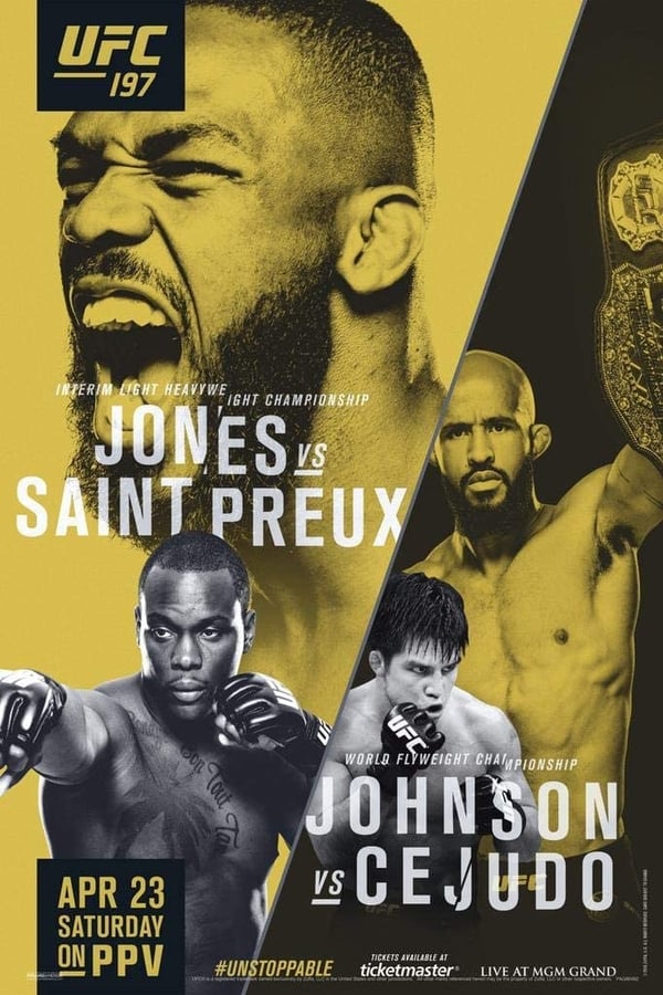 Cover of the movie UFC 197: Jones vs. Saint Preux