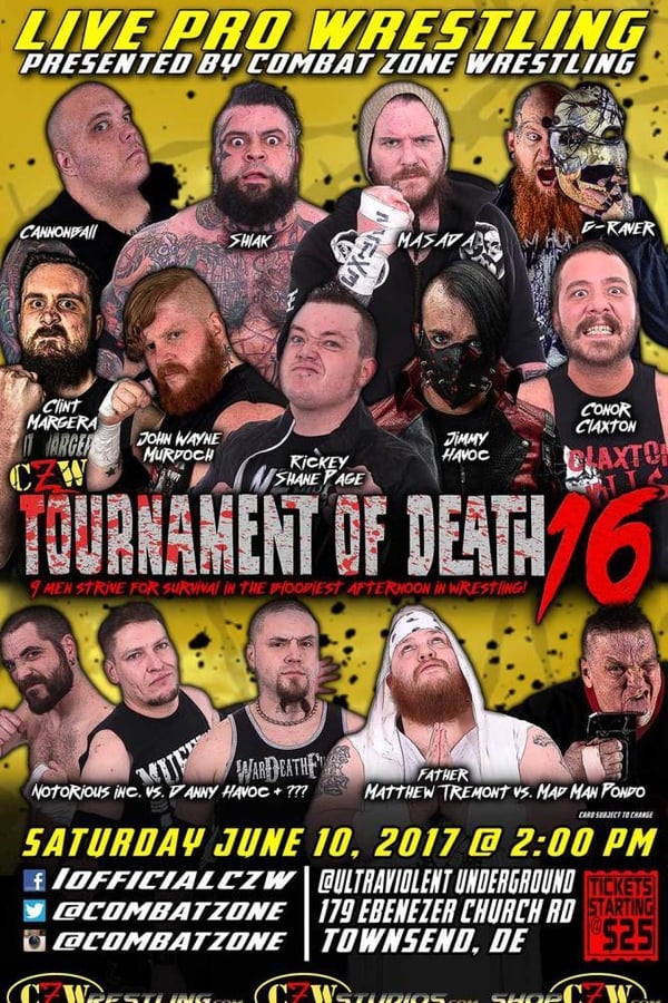 Cover of the movie CZW Tournament of Death 16